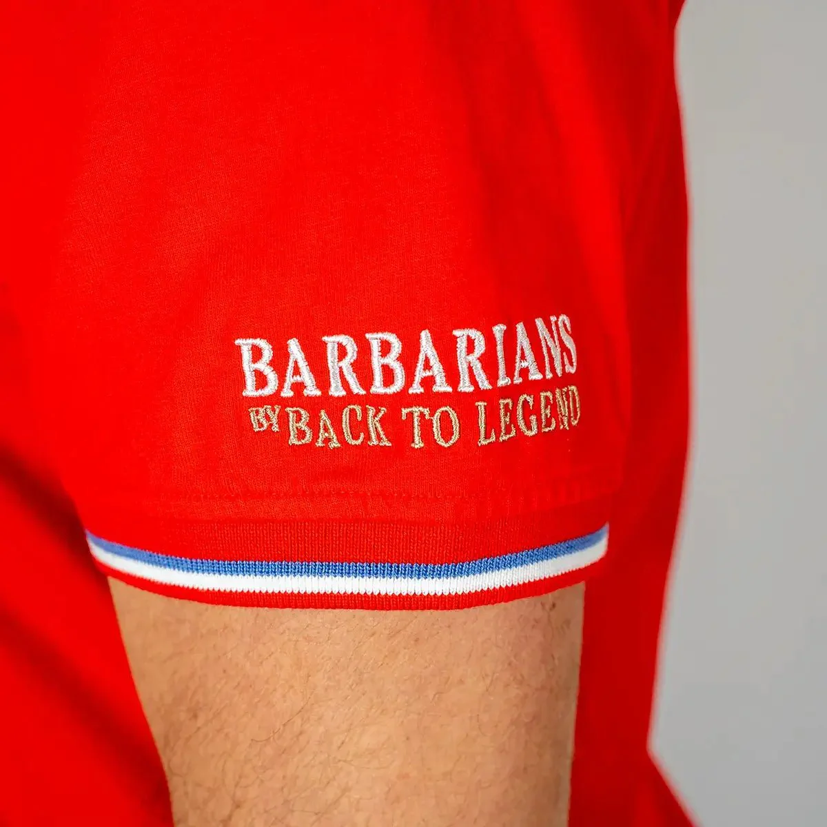 Polo rouge Barbarians n°10 - Image 5