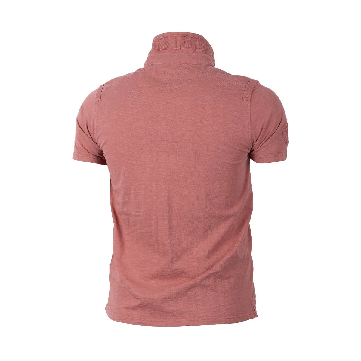 Polo rouge pâle double poche poitrine - Image 3