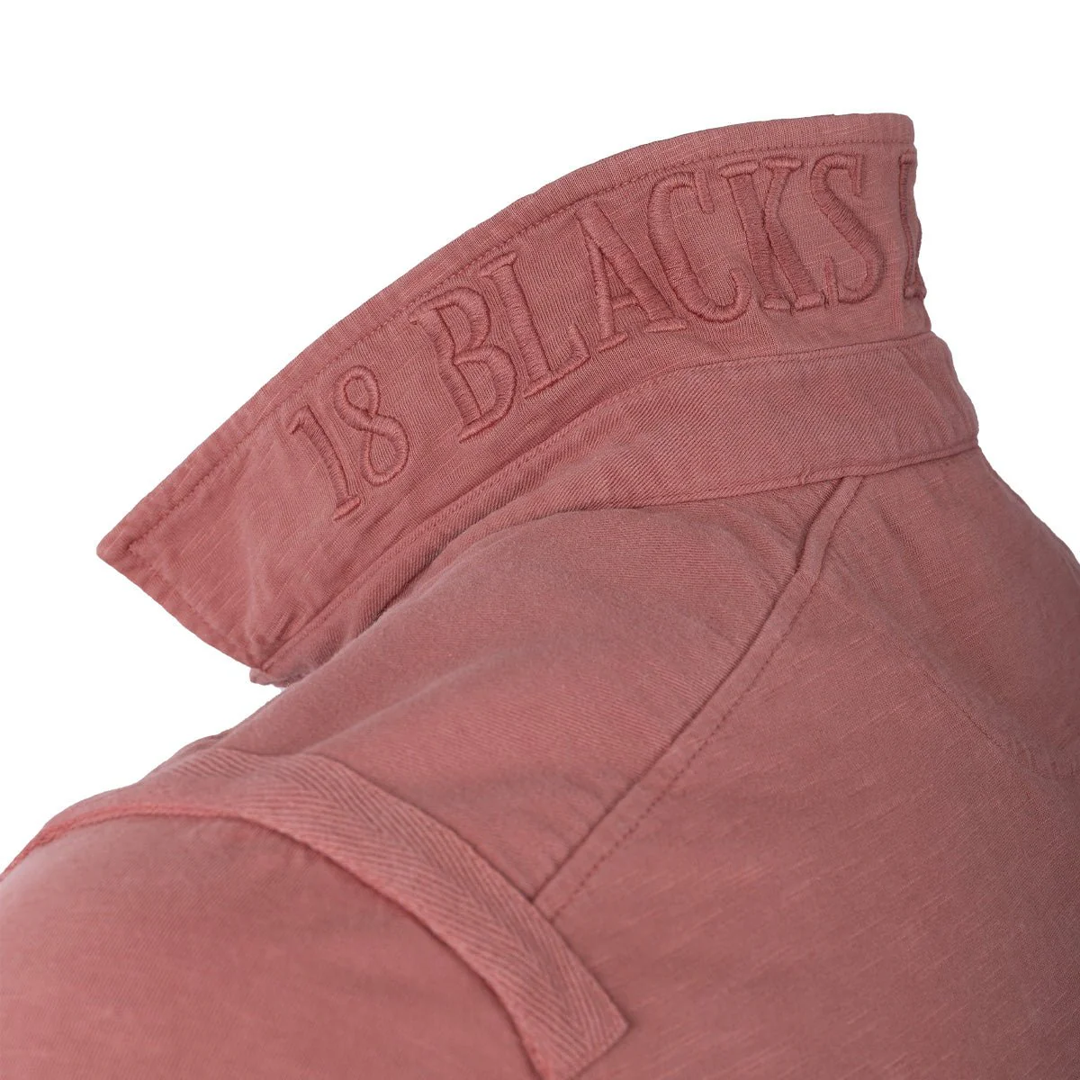 Polo rouge pâle double poche poitrine - Image 4