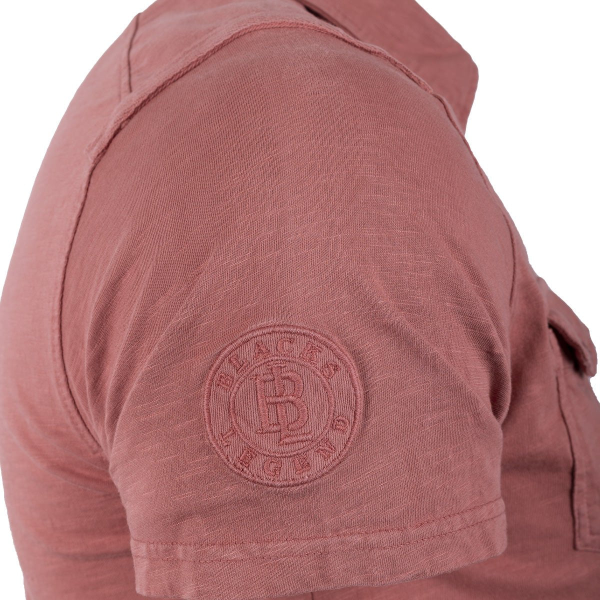 Polo rouge pâle double poche poitrine - Image 6