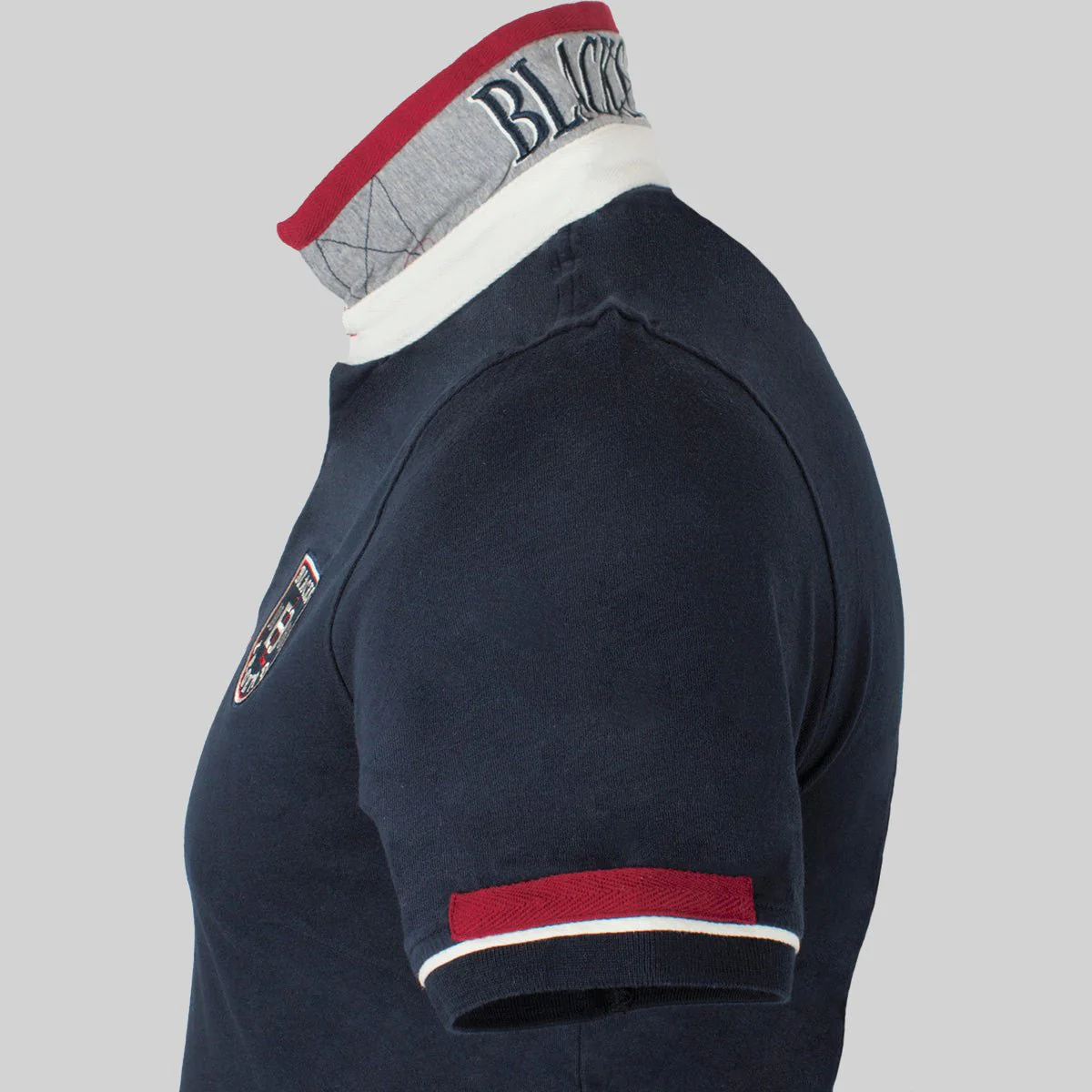 Polo bleu marine rugby - Image 3