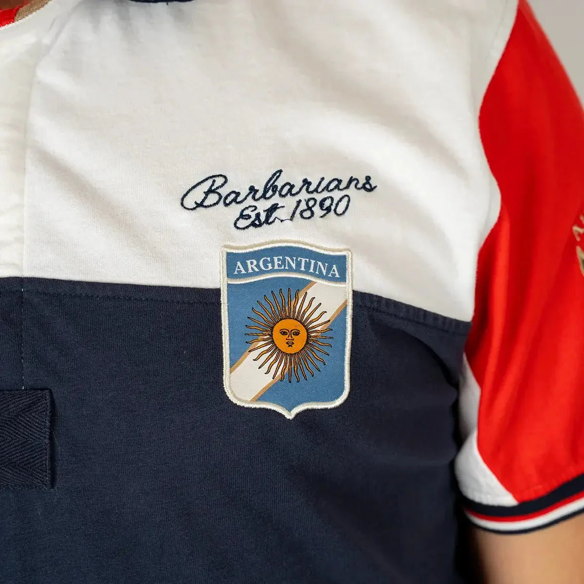 Polo tricolore multi-pays Barbarians - Image 4