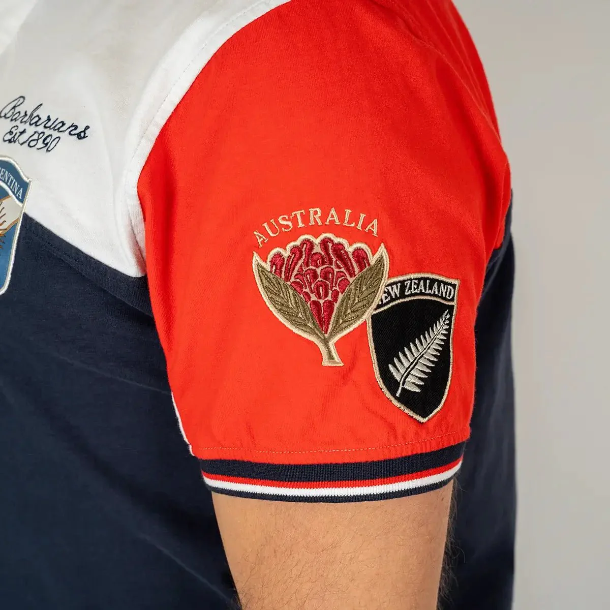 Polo tricolore multi-pays Barbarians - Image 5