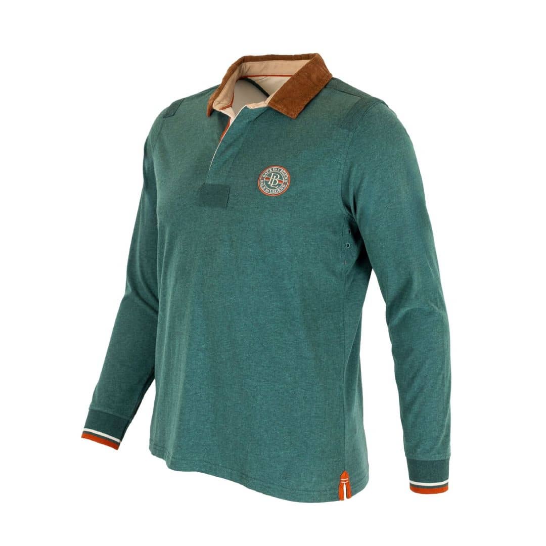 Polo vert à manches longues Passion for Historic Rugby