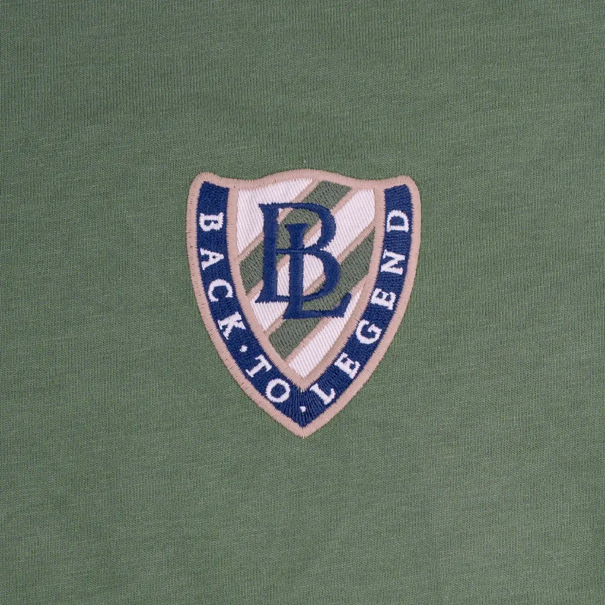 Polo vert jersey peau de pêche - Image 5