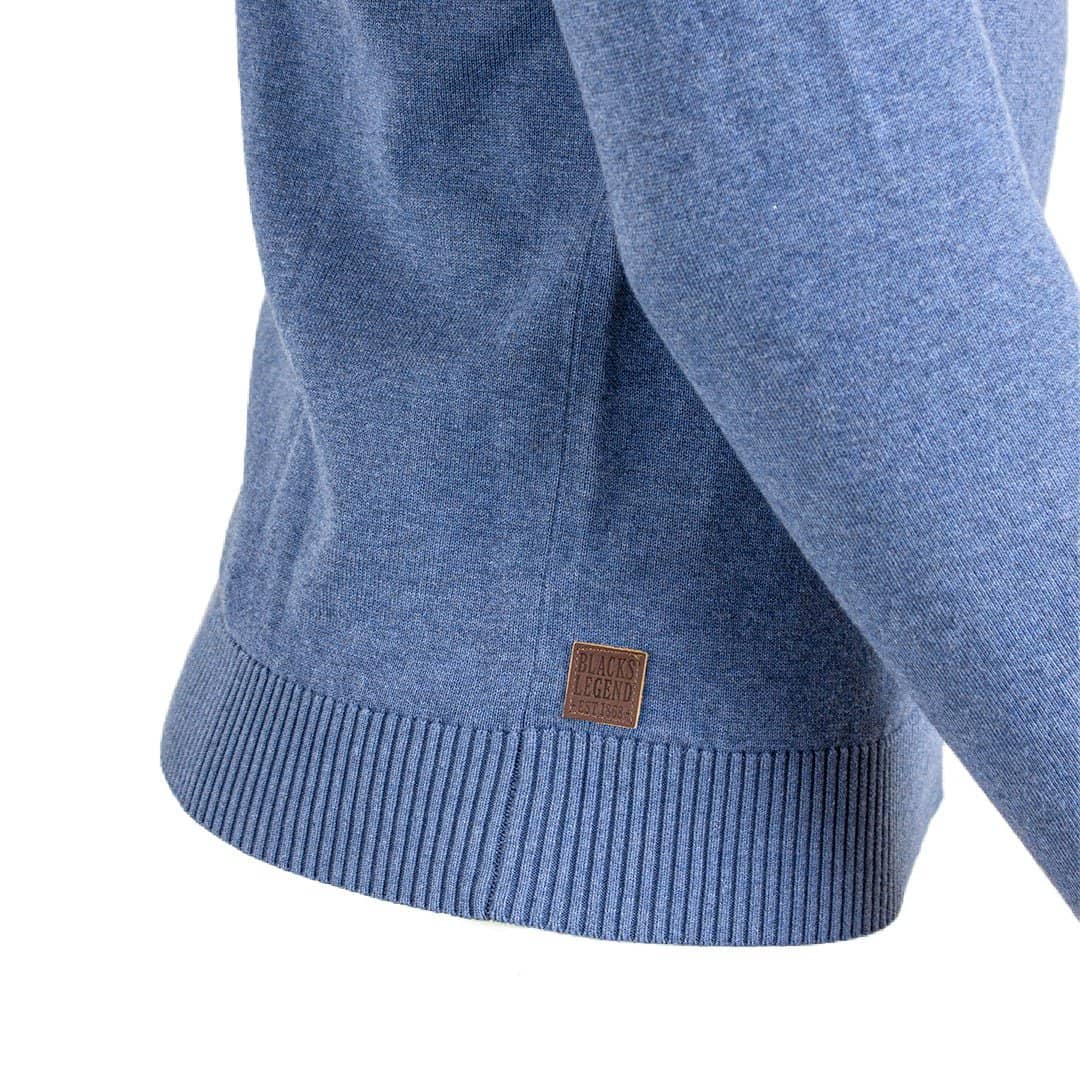 Pull camionneur bleu clair cachemire - Image 5