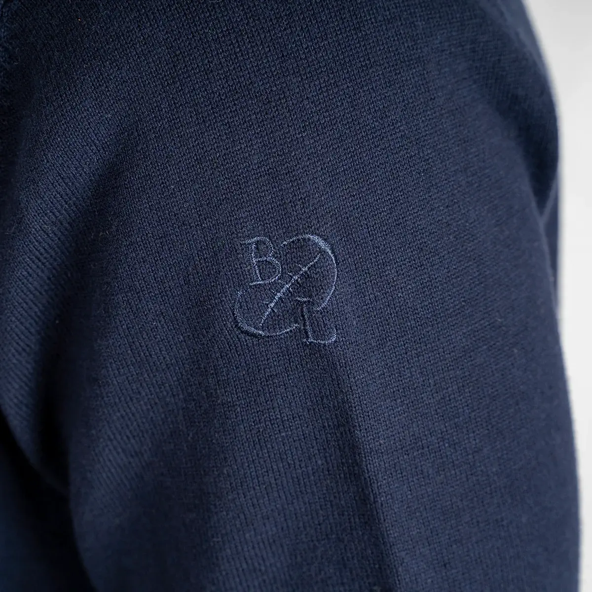 Pull camionneur bleu marine cachemire - Image 4