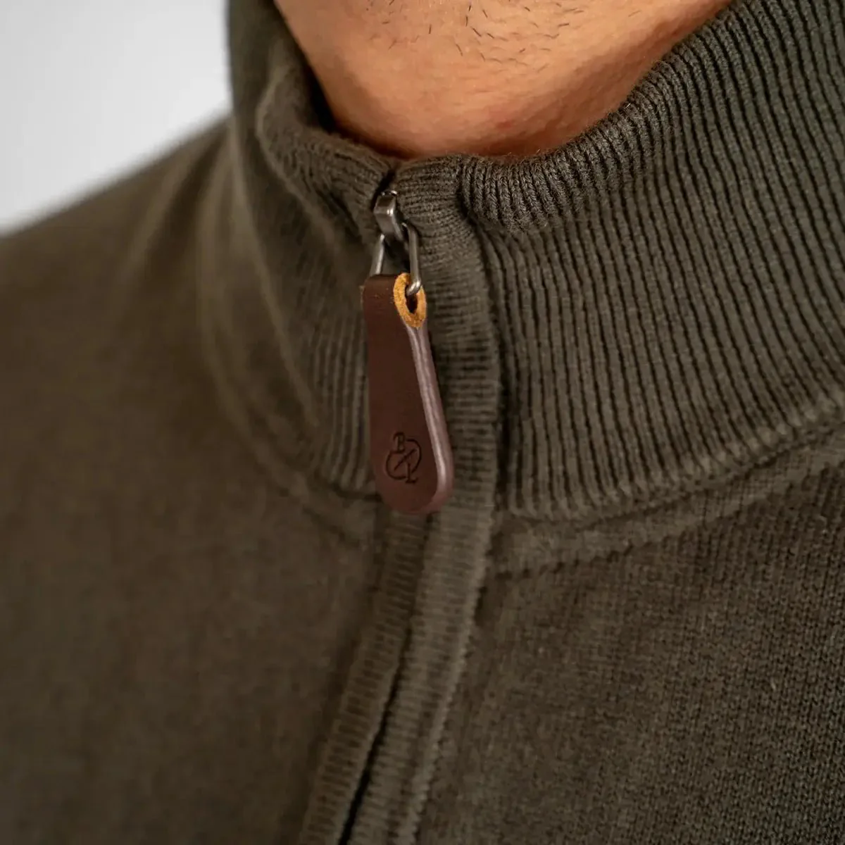 Pull camionneur kaki cachemire - Image 5