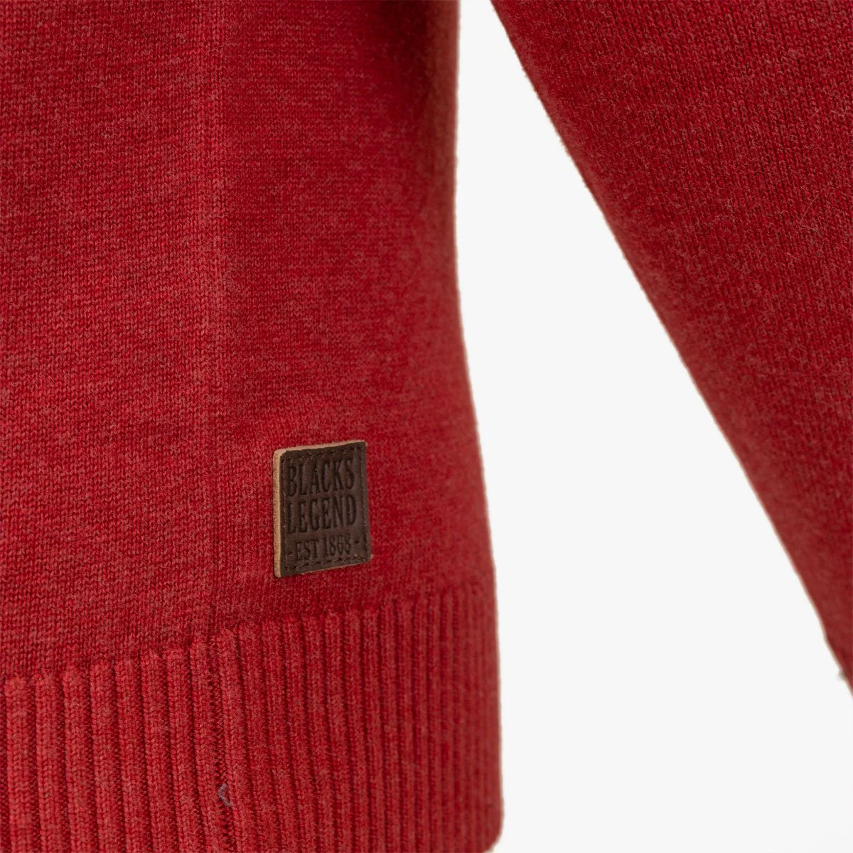 Pull camionneur rouge cachemire - Image 4