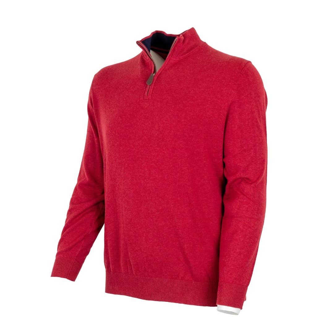 Pull col camionneur rouge cranberry - Image 3