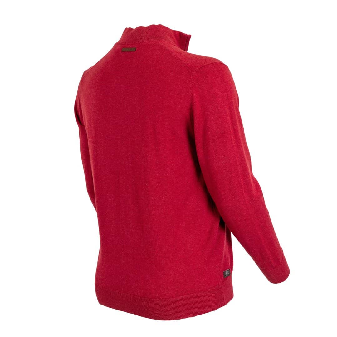 Pull col camionneur rouge cranberry - Image 4