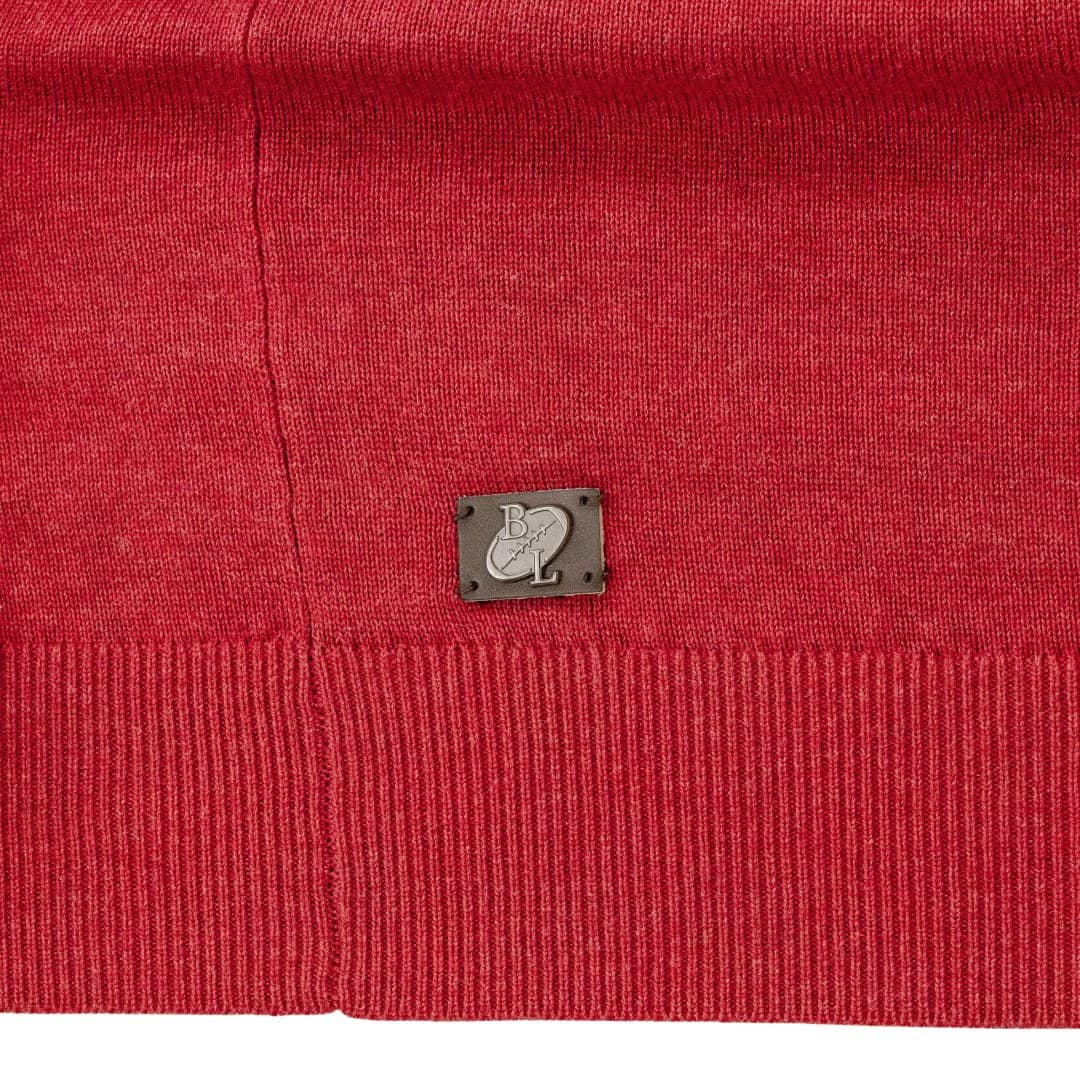 Pull col camionneur rouge cranberry - Image 7