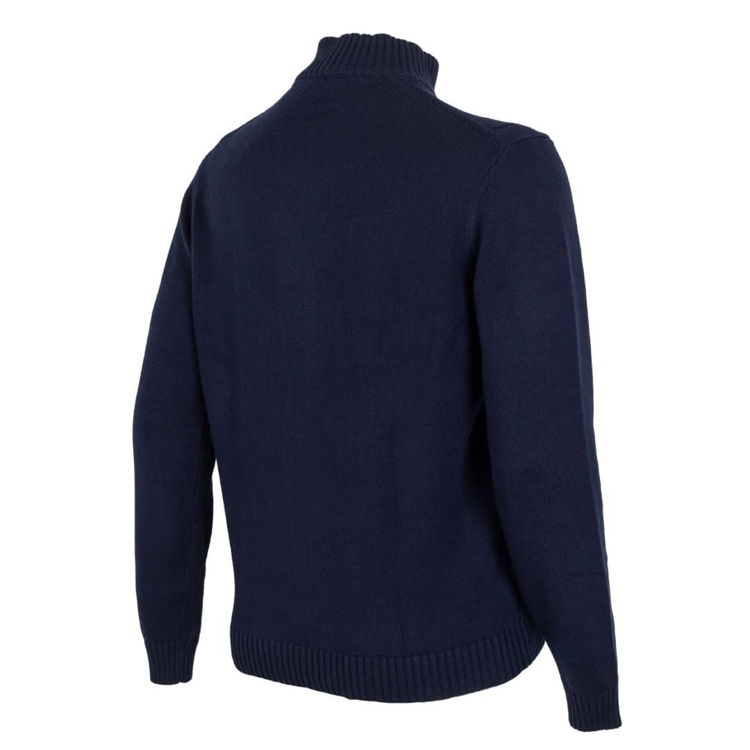Pull full zip torsadé bleu marine - Image 3
