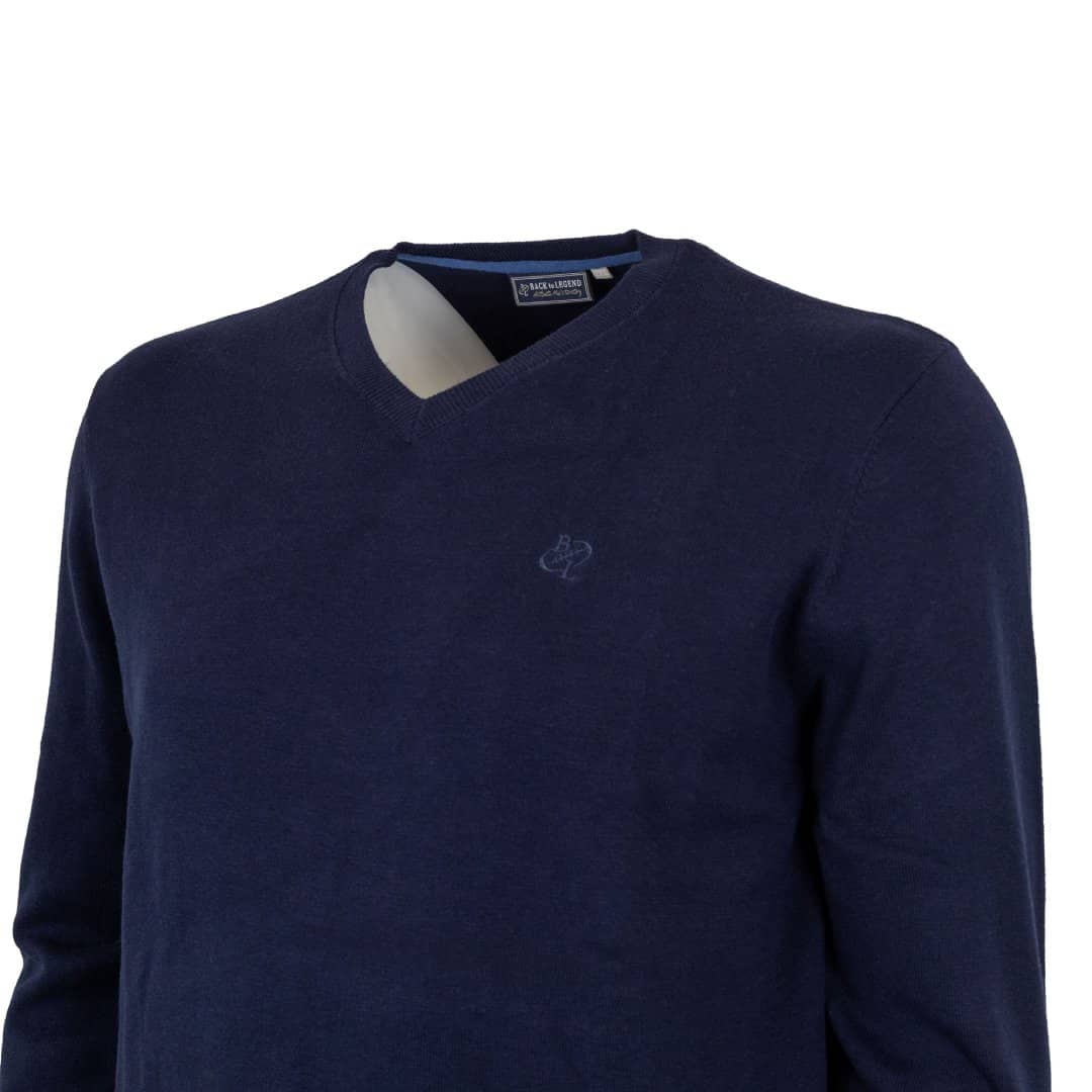 Pull indigo col v - Image 4