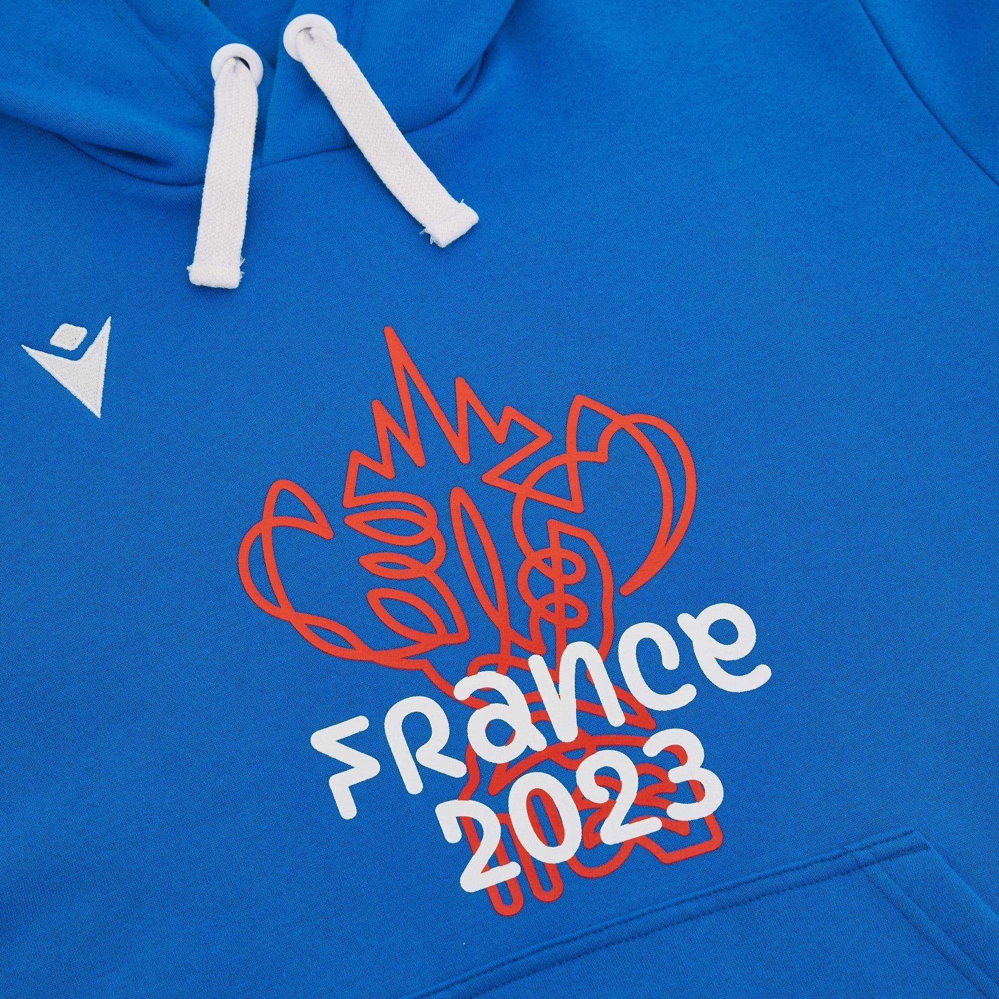Sweat à capuche bleu & drapeaux RWC France 2023 - Image 4