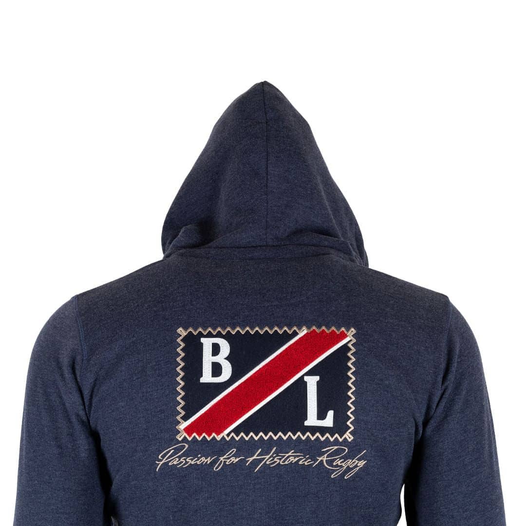 Sweat à capuche zippé bleu marine - Image 5