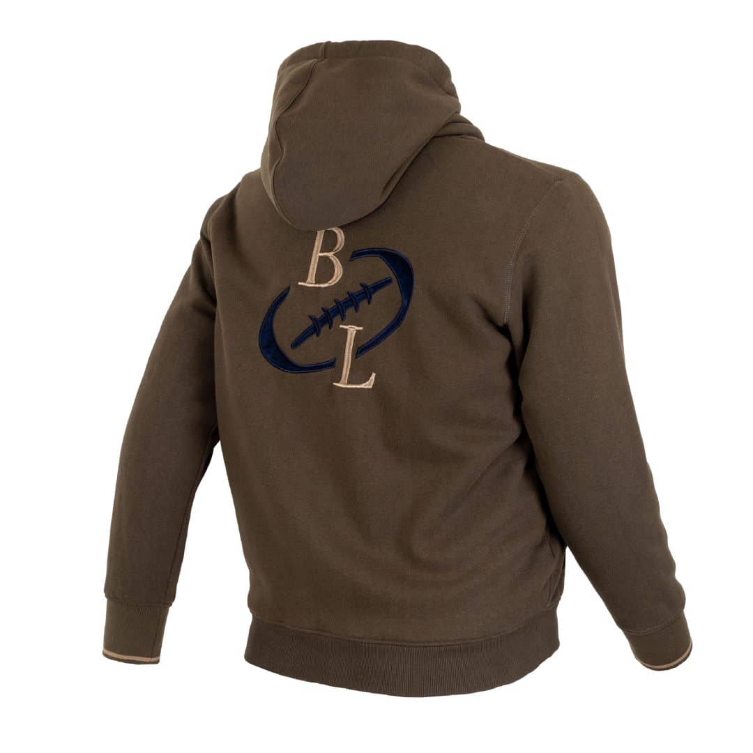 Sweat à capuche zippé kaki doublé sherpa - Image 3