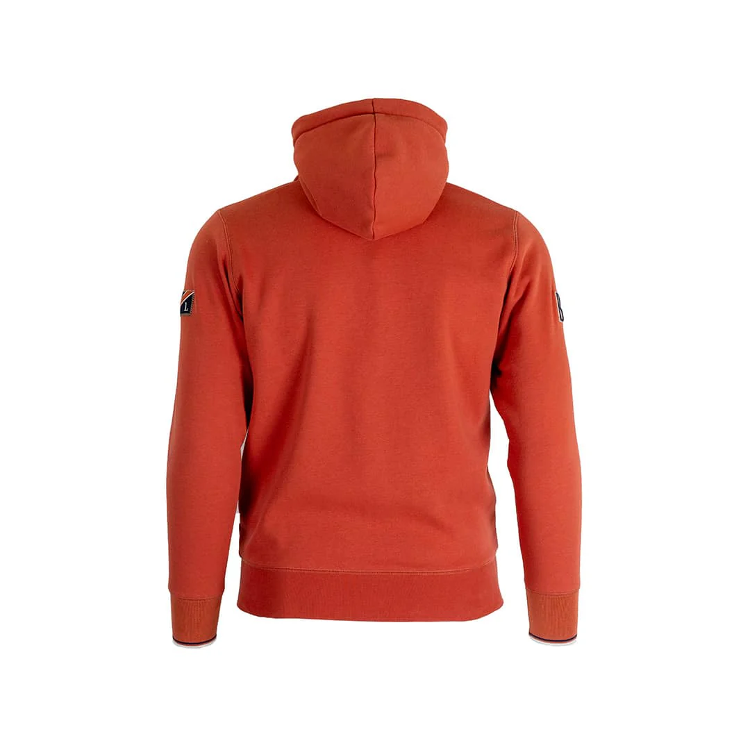 Sweat à capuche zippé orange - Image 3