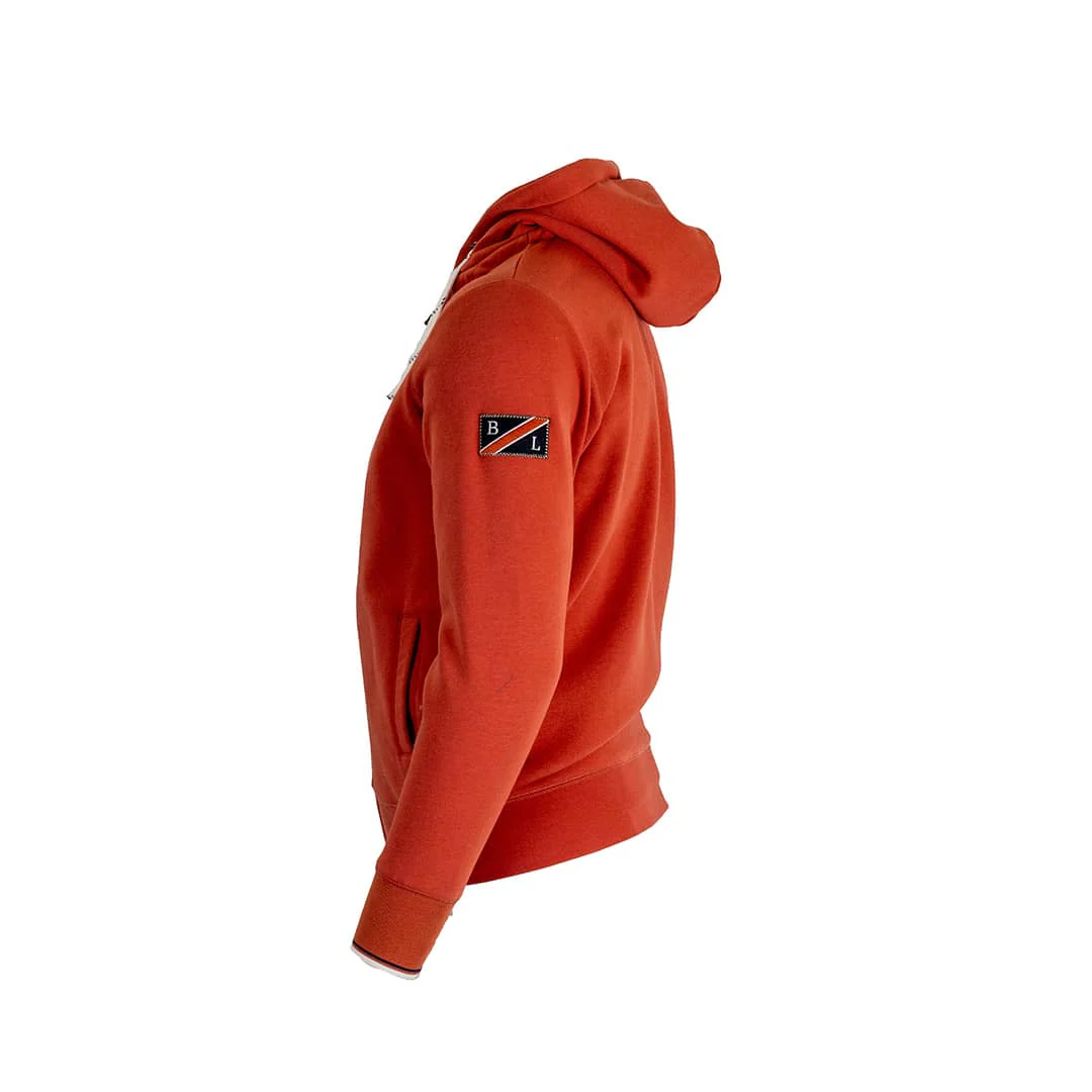 Sweat à capuche zippé orange - Image 5
