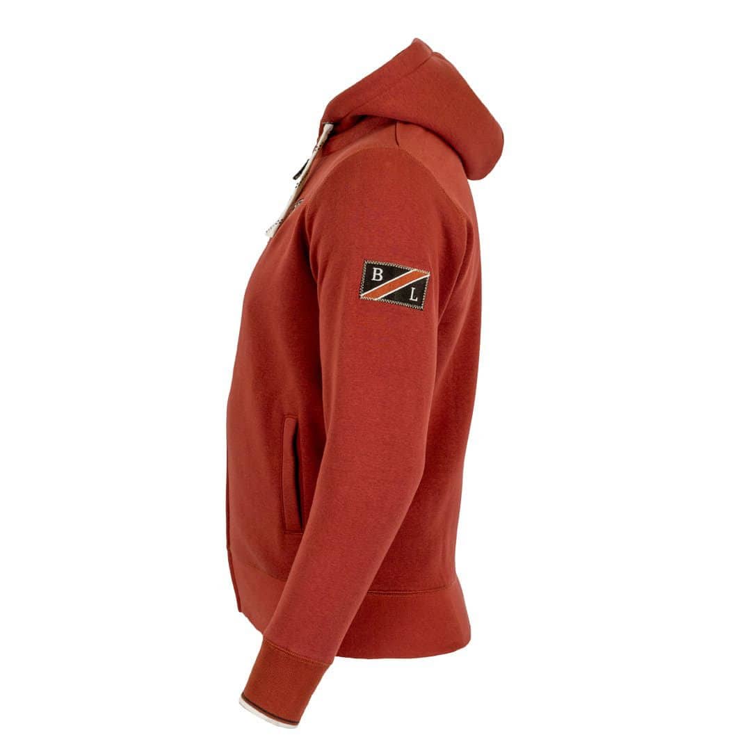 Sweat à capuche zippé rouge - Image 3