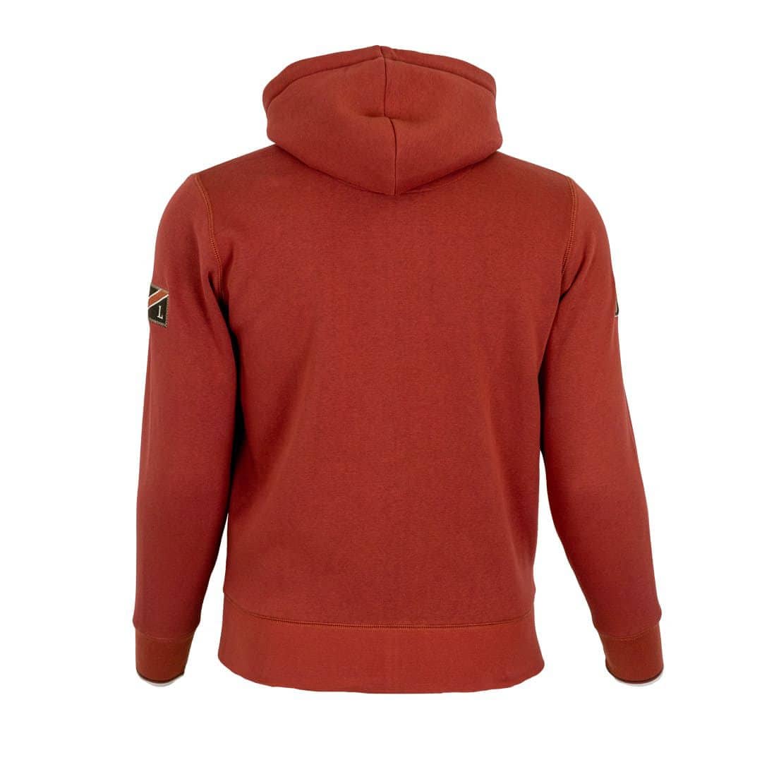 Sweat à capuche zippé rouge - Image 4