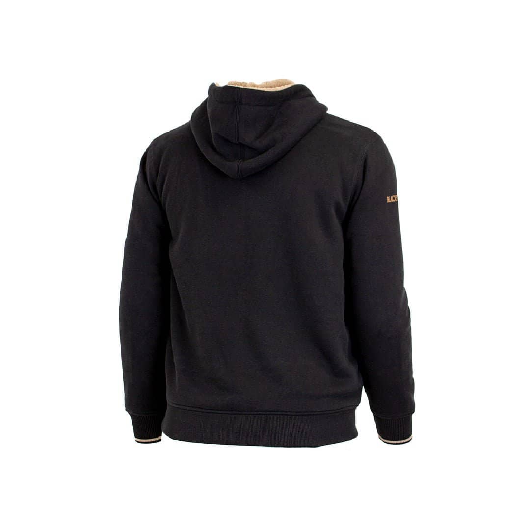 Sweat à capuche noir full-zip doublé sherpa - Image 4