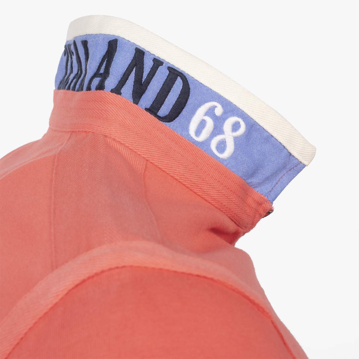 Sweatshirt zippé rose col polo - Image 4