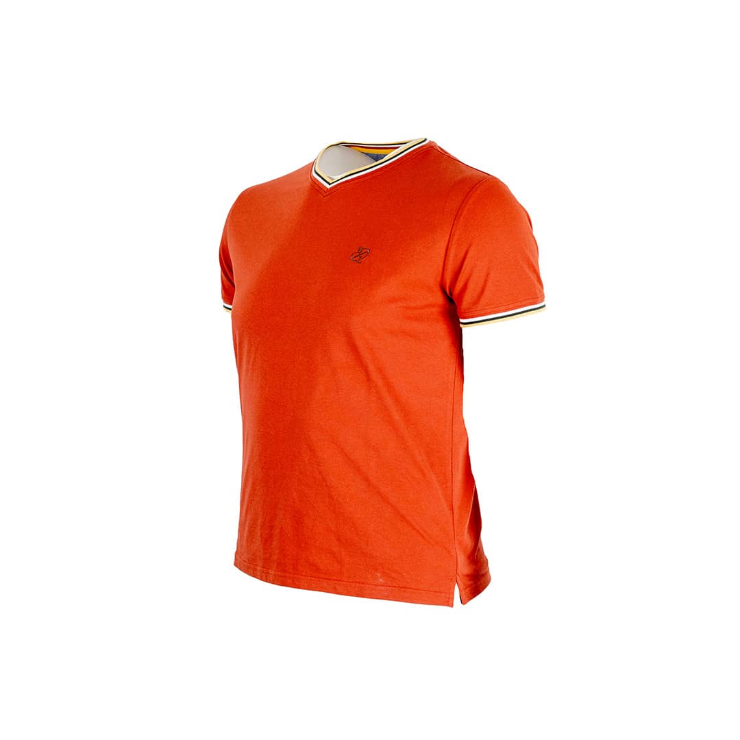 T-shirt orange col V - Image 3