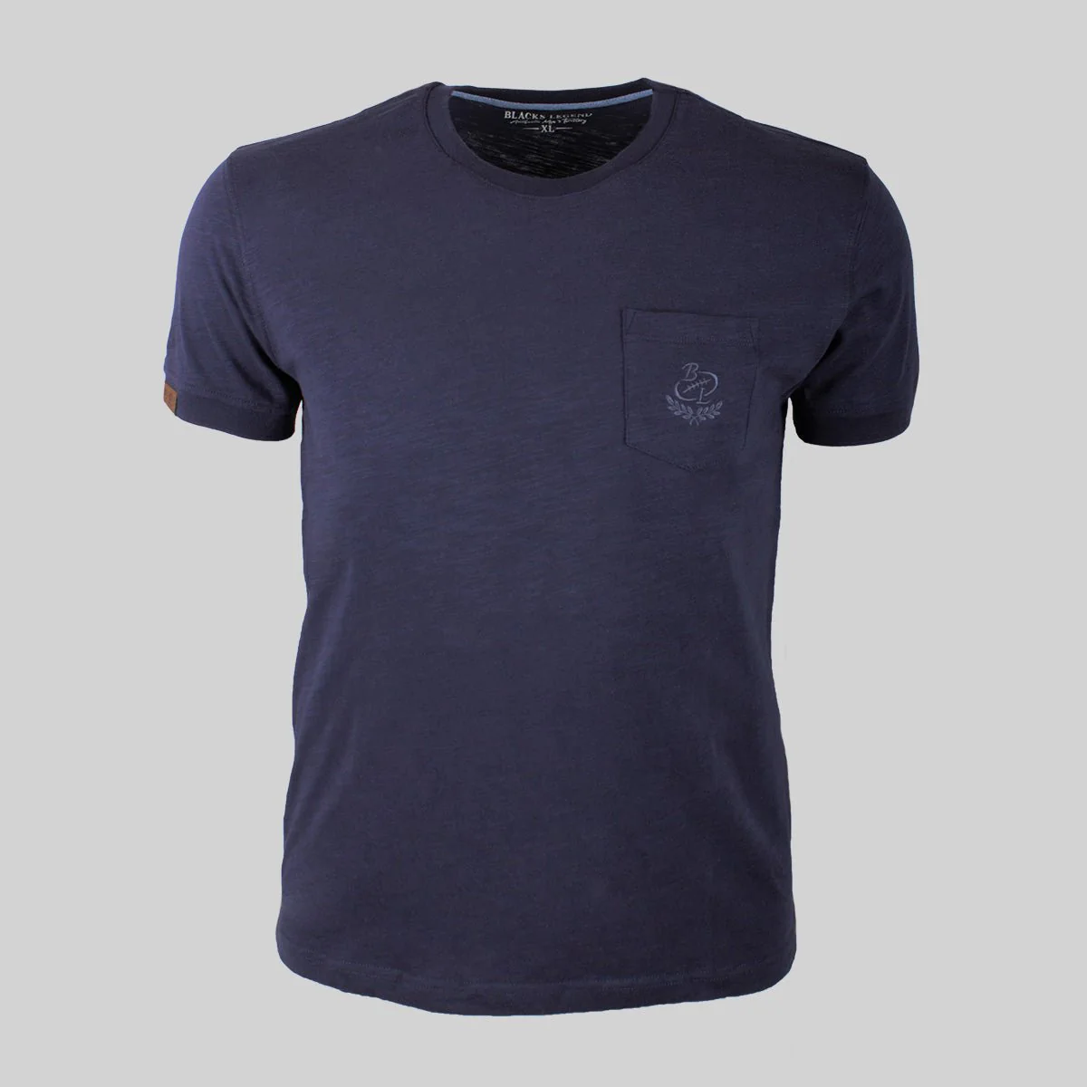 T-shirt bleu marine poche poitrine