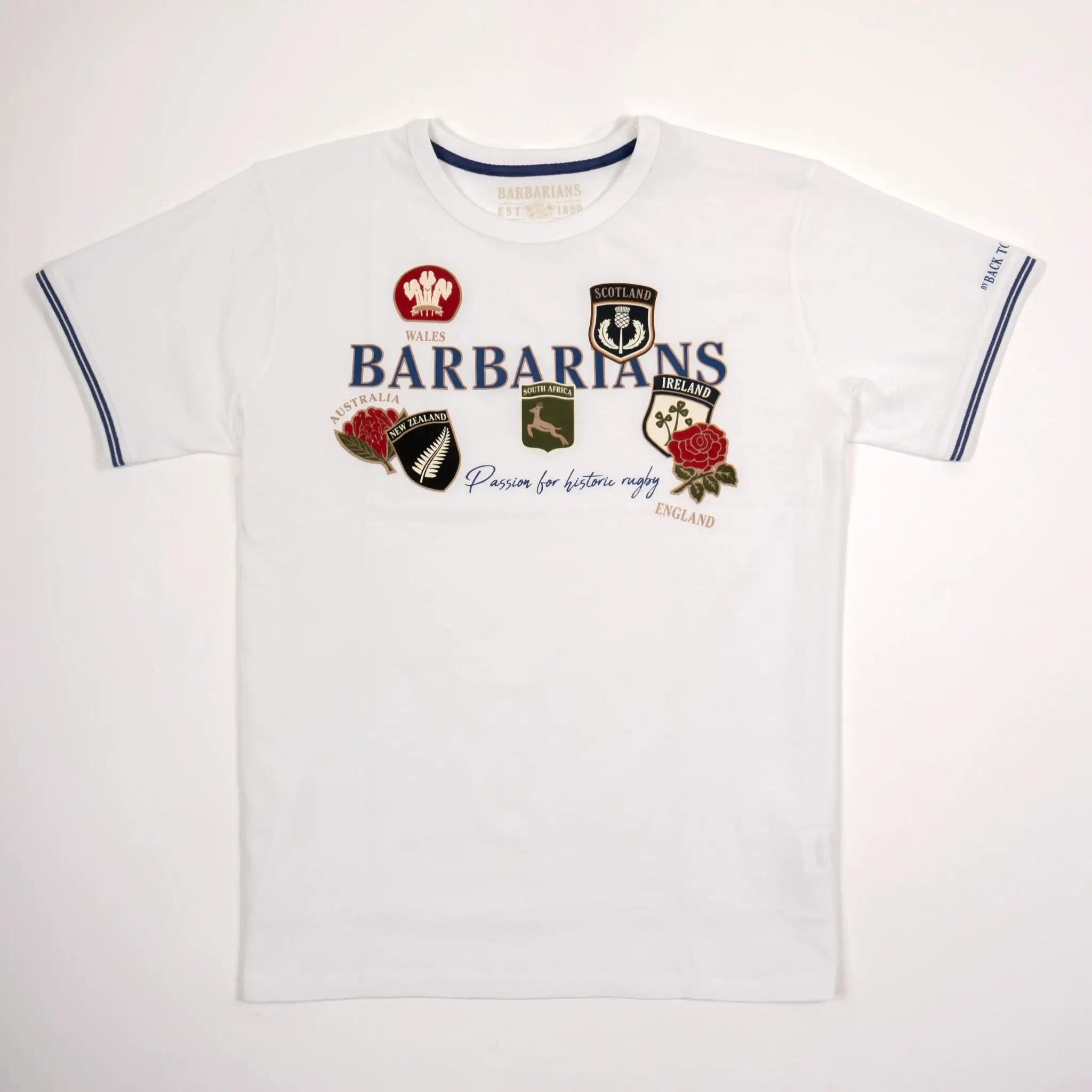T-shirt blanc col rond Barbarians - Image 3