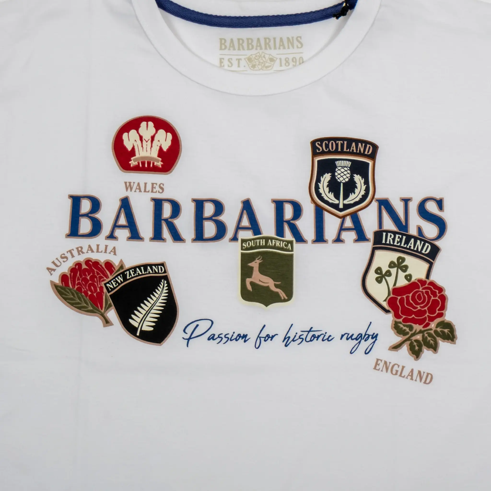 T-shirt blanc col rond Barbarians - Image 5