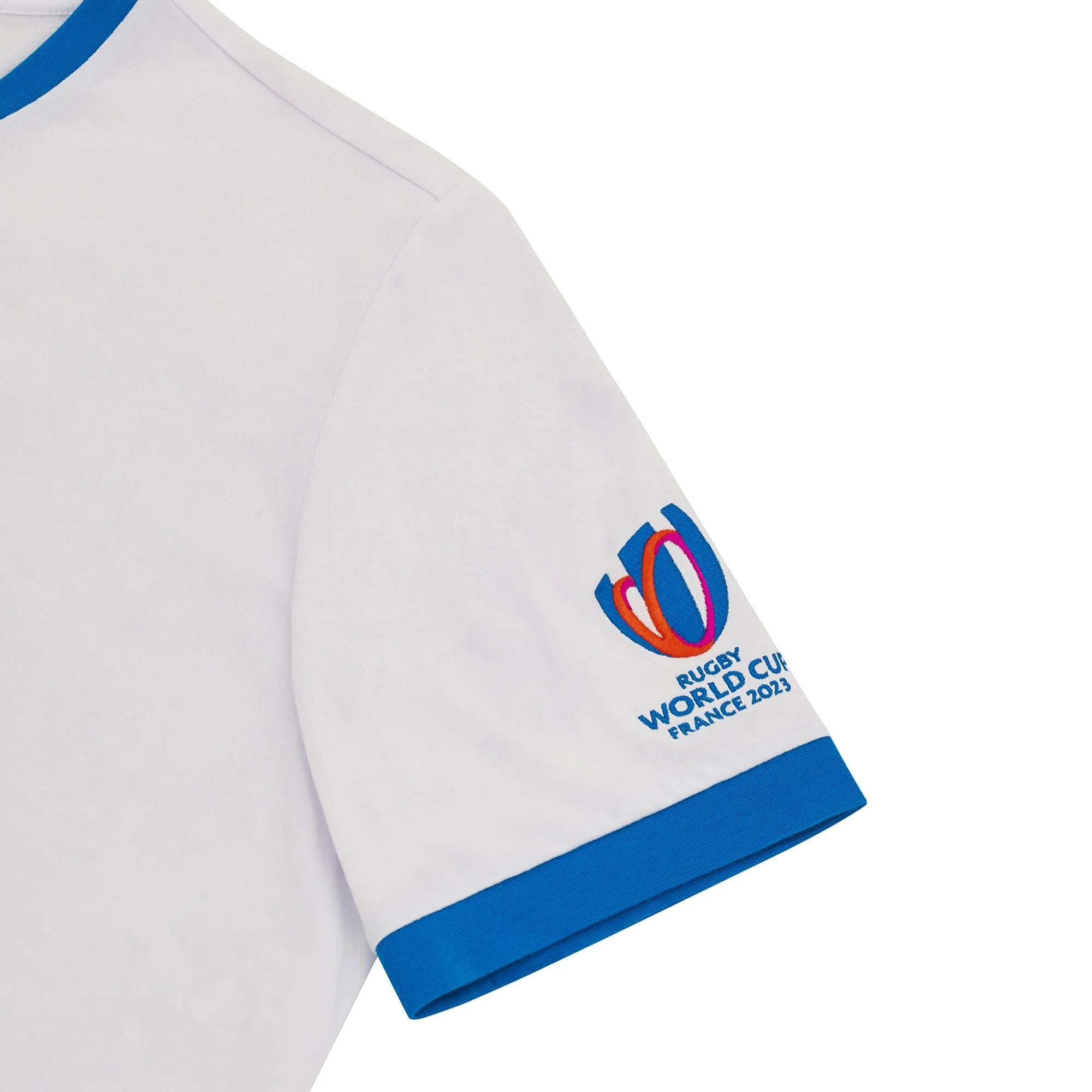T-shirt blanc & drapeaux RWC France 2023 - Image 4