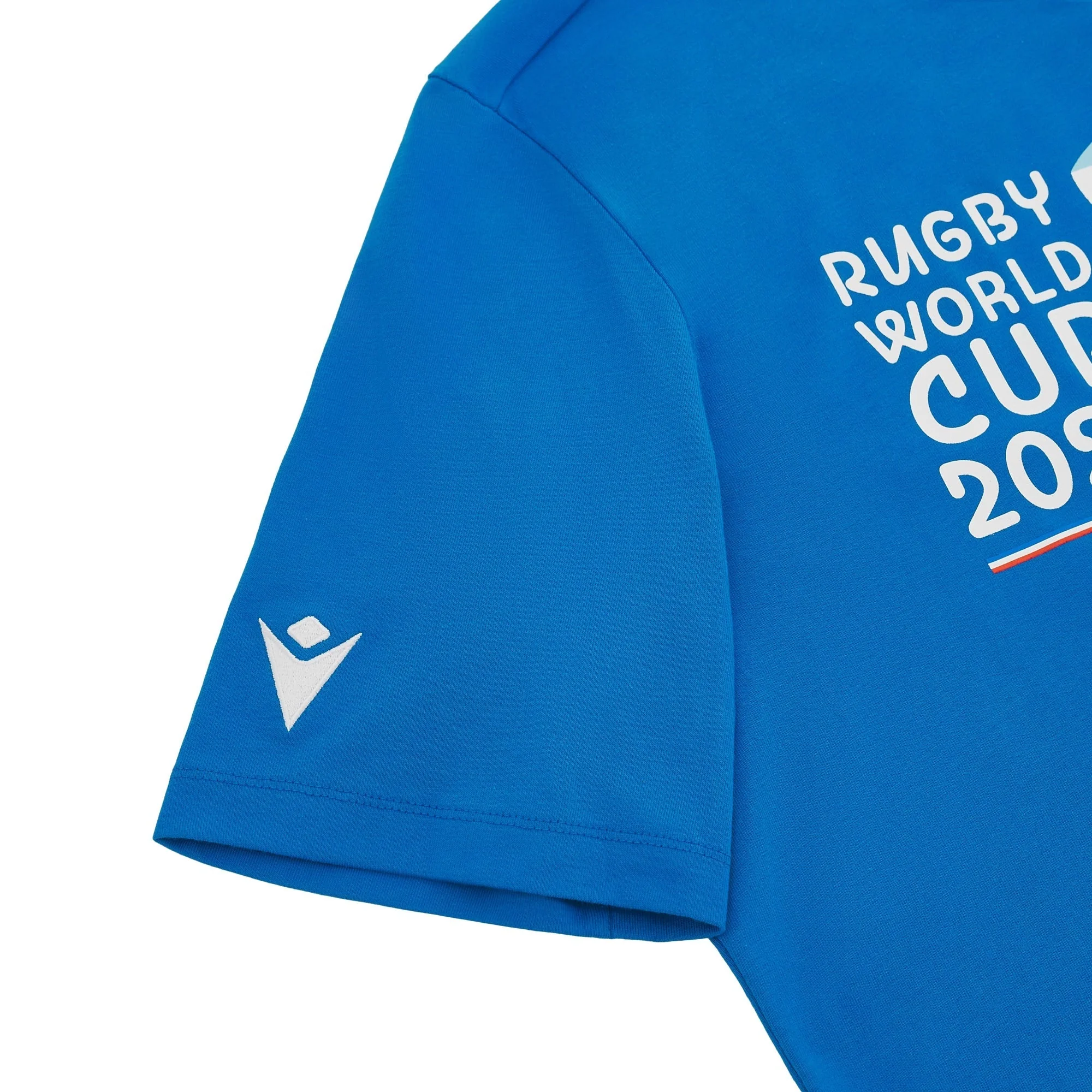 T-shirt bleu & drapeaux RWC France 2023 - Image 4