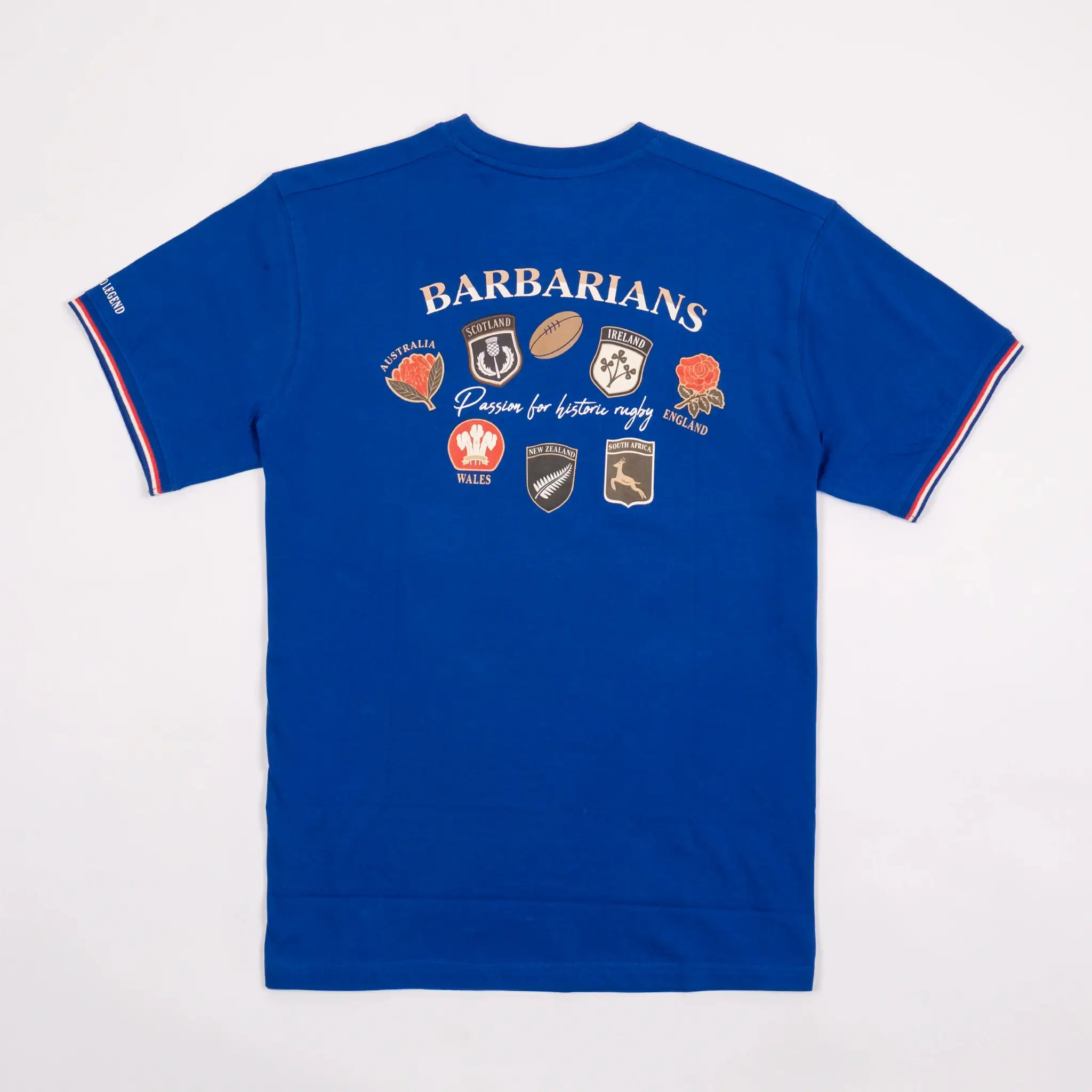 T-shirt bleu roi col V Barbarians - Image 4