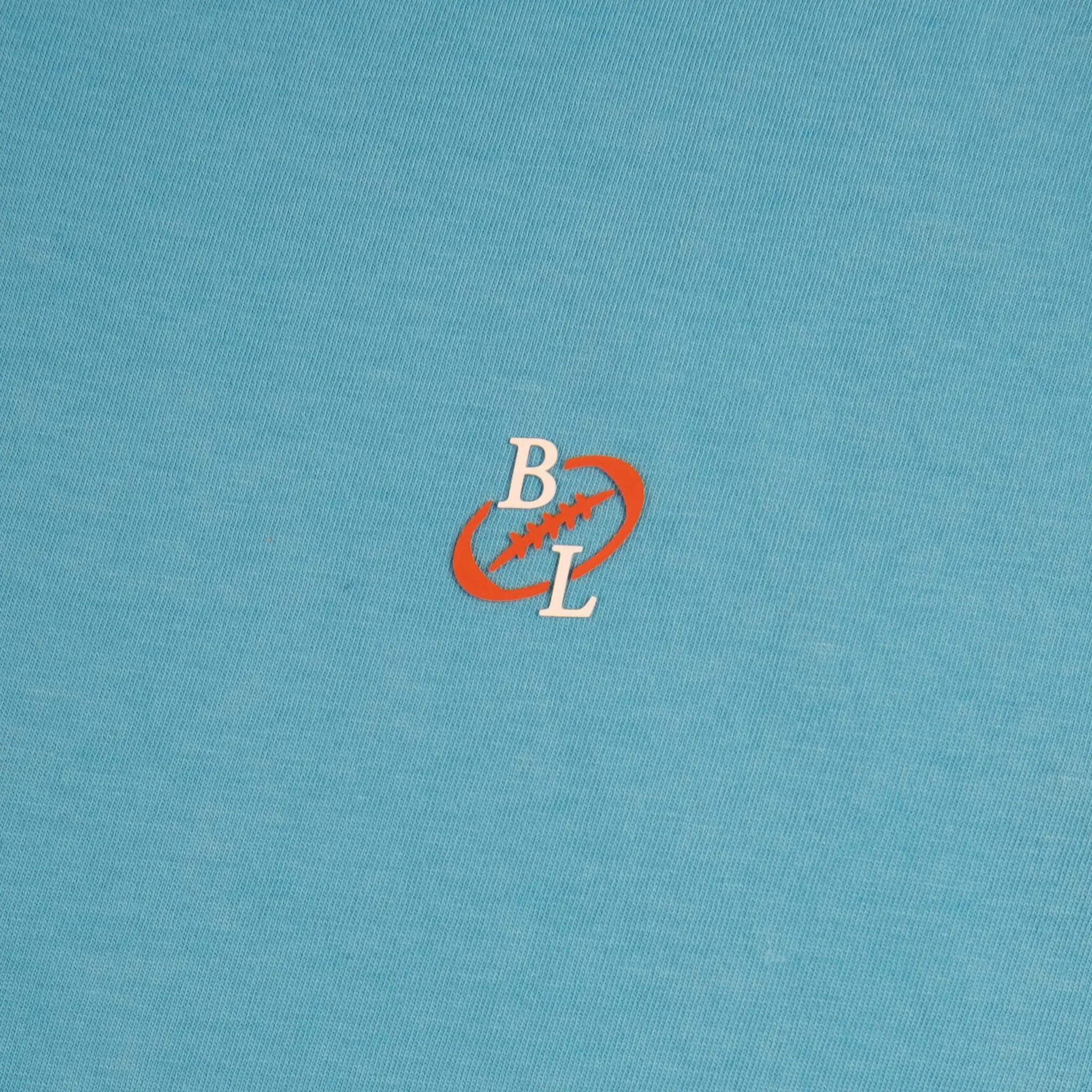T-shirt bleu turquoise col V - Image 7