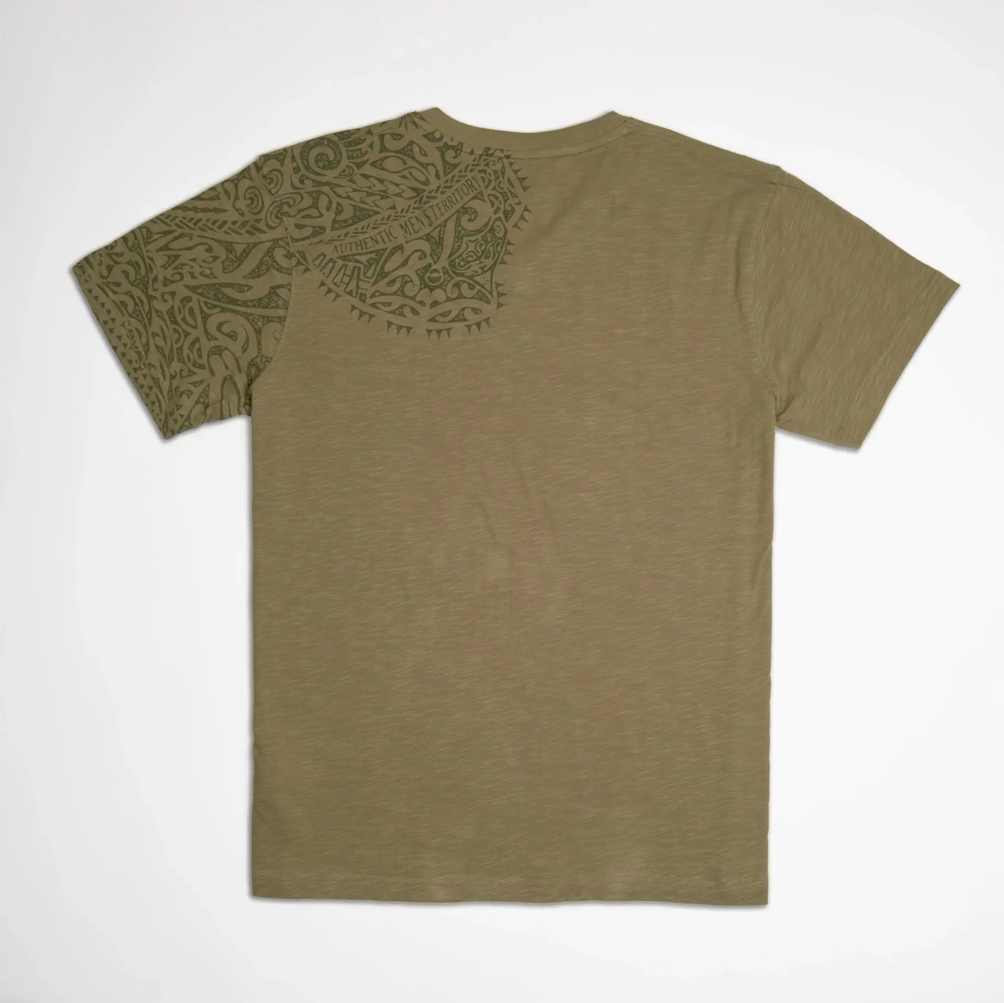 T-shirt maori vert col V - Image 5