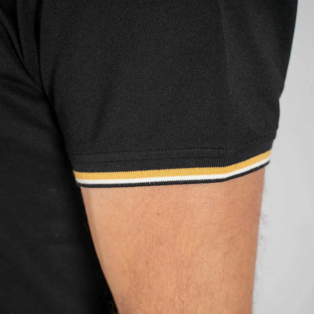 T-shirt BL noir col V - Image 4