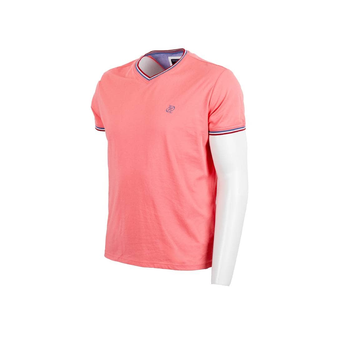 T-shirt rose col V - Image 3